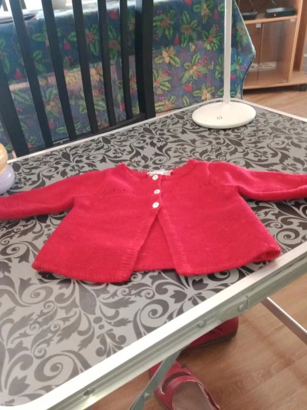jacadi gilet rouge taille 1 mois